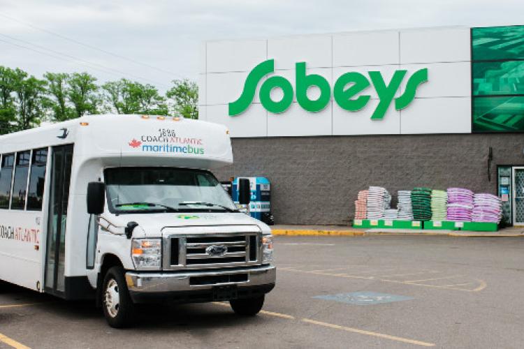 transit bus at Sobeys